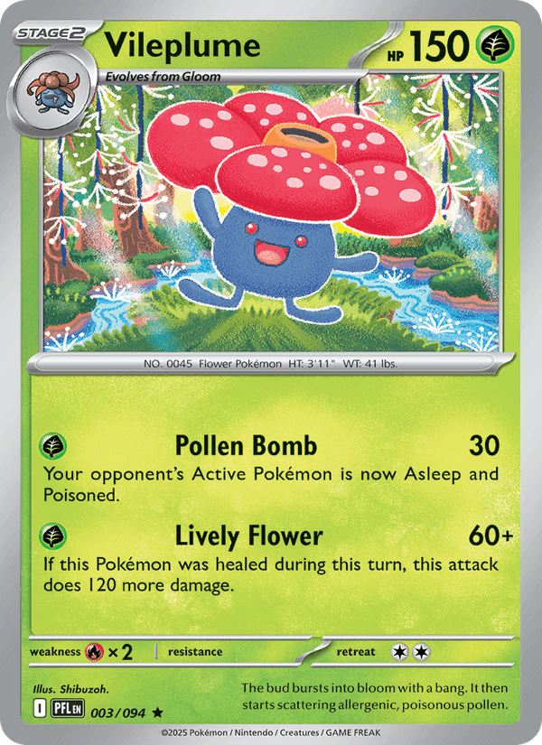 Vileplume, carta 003 di Phantasmal Flames