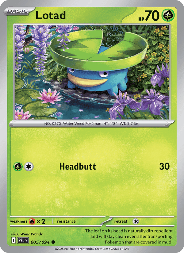 Lotad, card 005 from Phantasmal Flames