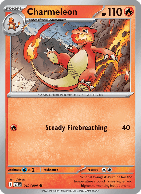 Phantasmal Flames の 012 番、Charmeleon