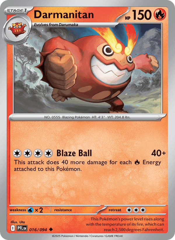 Darmanitan, carta 016 di Phantasmal Flames