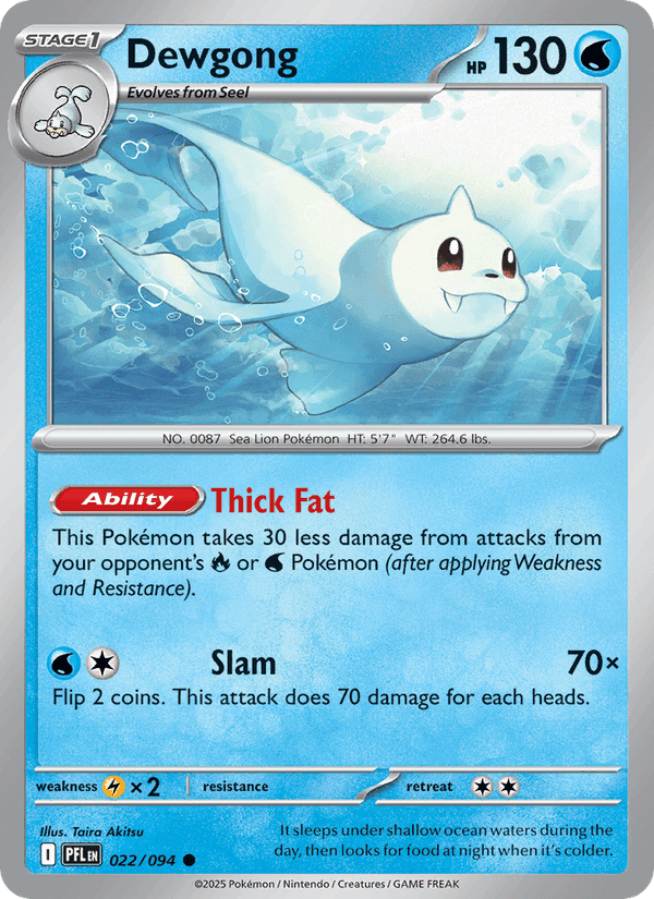 Dewgong, card 022 from Phantasmal Flames