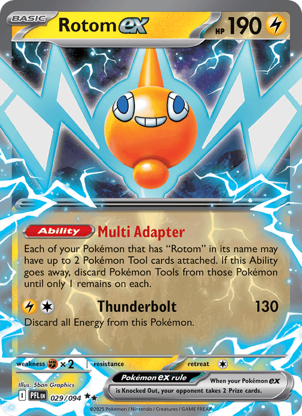 Rotom ex, carta 029 di Phantasmal Flames
