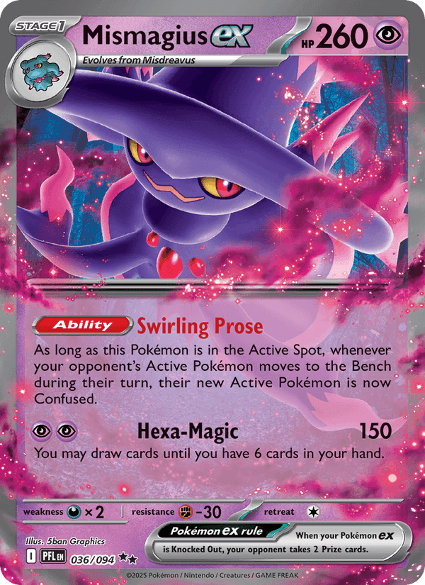 Mismagius ex, card 036 from Phantasmal Flames