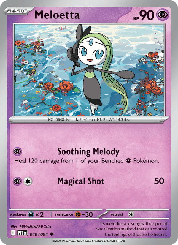 Meloetta, carta 040 de Phantasmal Flames