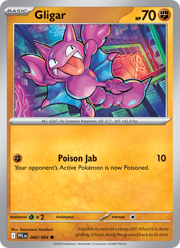 Gligar, card 049 from Phantasmal Flames
