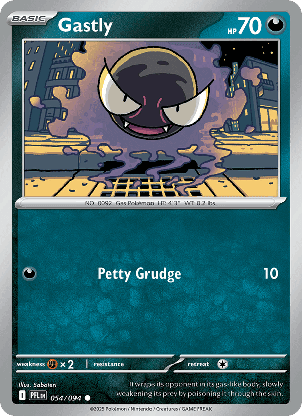 Phantasmal Flames の 054 番、Gastly