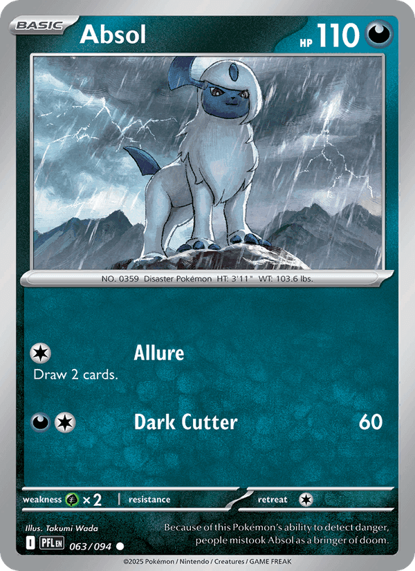 Absol, card 063 from Phantasmal Flames