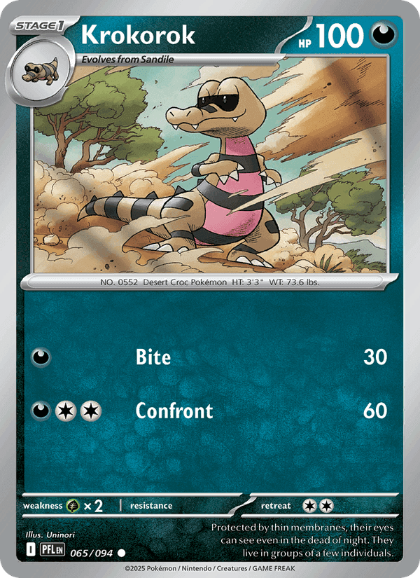 Krokorok, card 065 from Phantasmal Flames