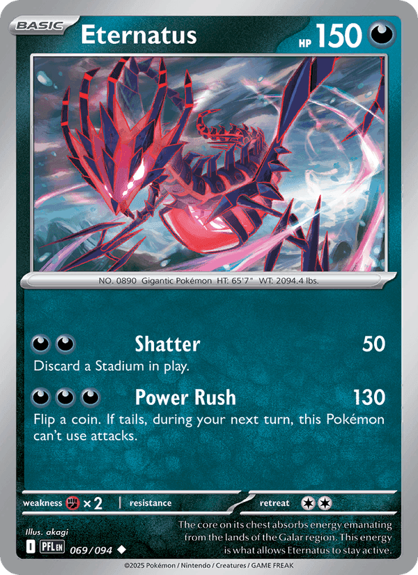 Eternatus, card 069 from Phantasmal Flames