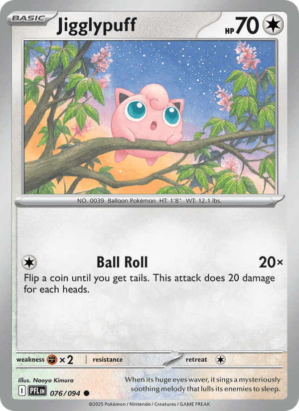 Jigglypuff, card 076 from Phantasmal Flames