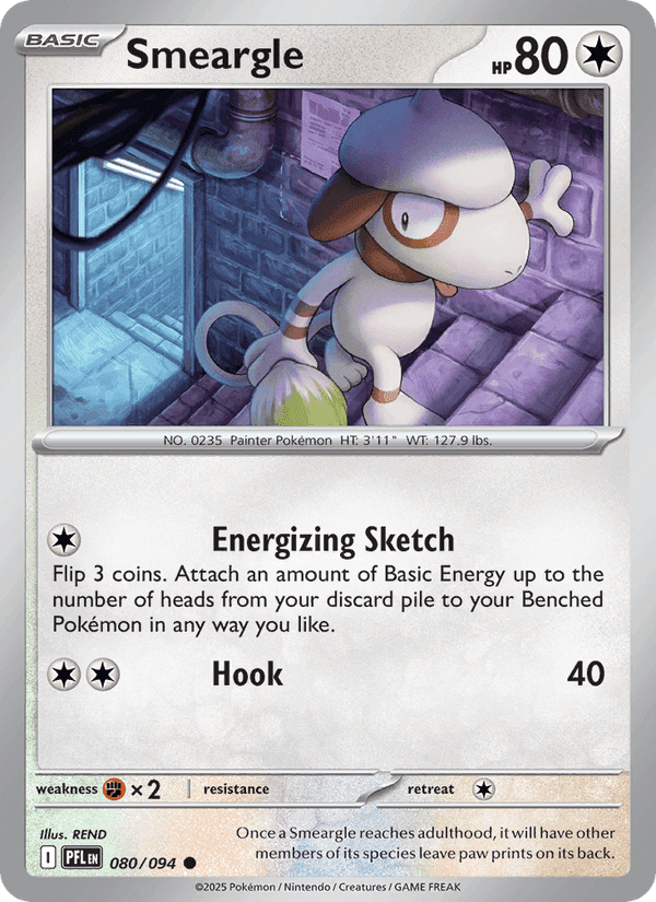 Smeargle, card 080 from Phantasmal Flames