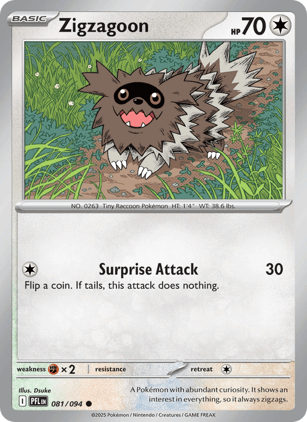 Zigzagoon, carta 081 de Phantasmal Flames