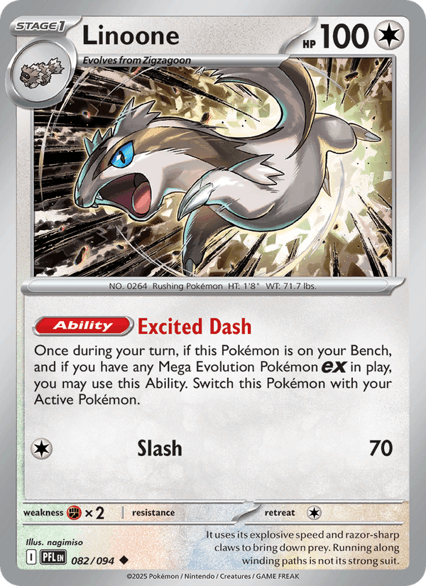 Linoone, card 082 from Phantasmal Flames