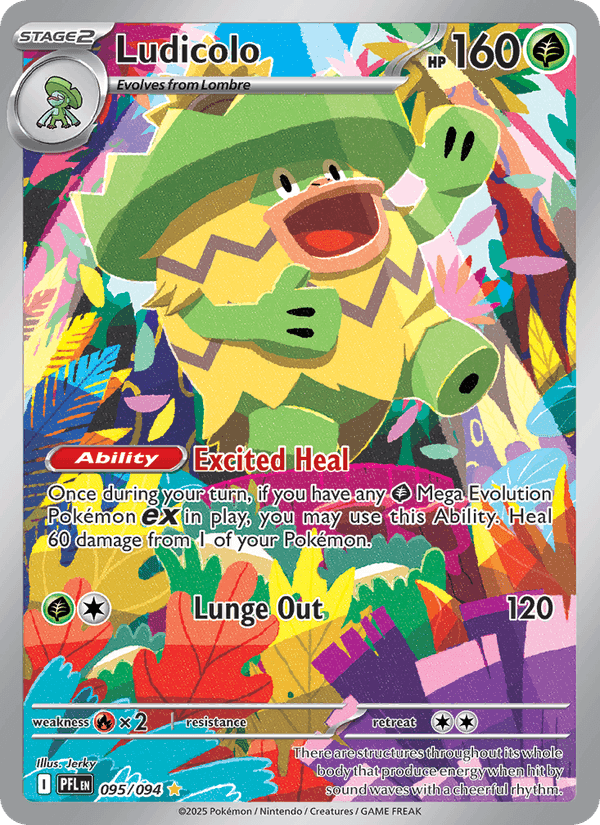 Ludicolo, carta 095 di Phantasmal Flames