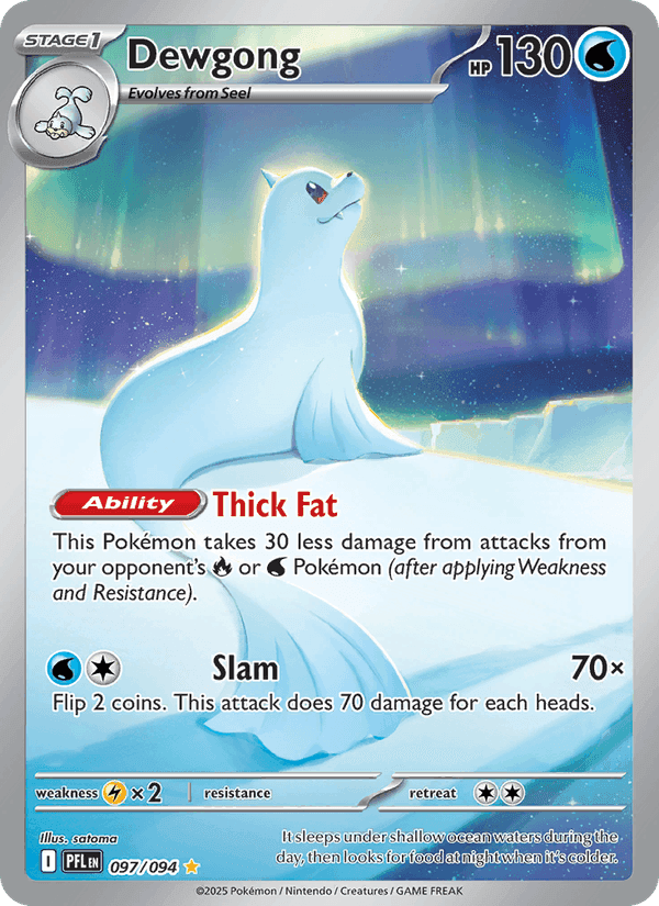 Dewgong, carta 097 de Phantasmal Flames