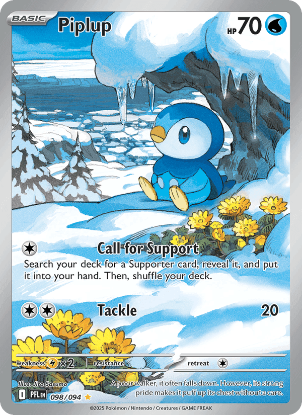 Piplup, card 098 from Phantasmal Flames