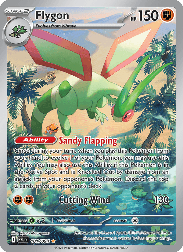 Flygon, carte 101 de Phantasmal Flames