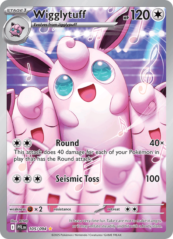 Phantasmal Flames の 105 番、Wigglytuff