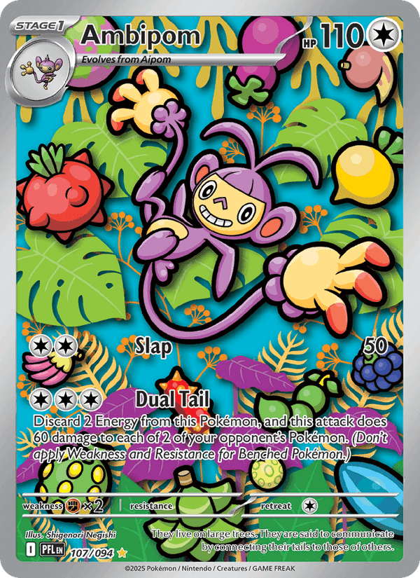 Ambipom, card 107 from Phantasmal Flames