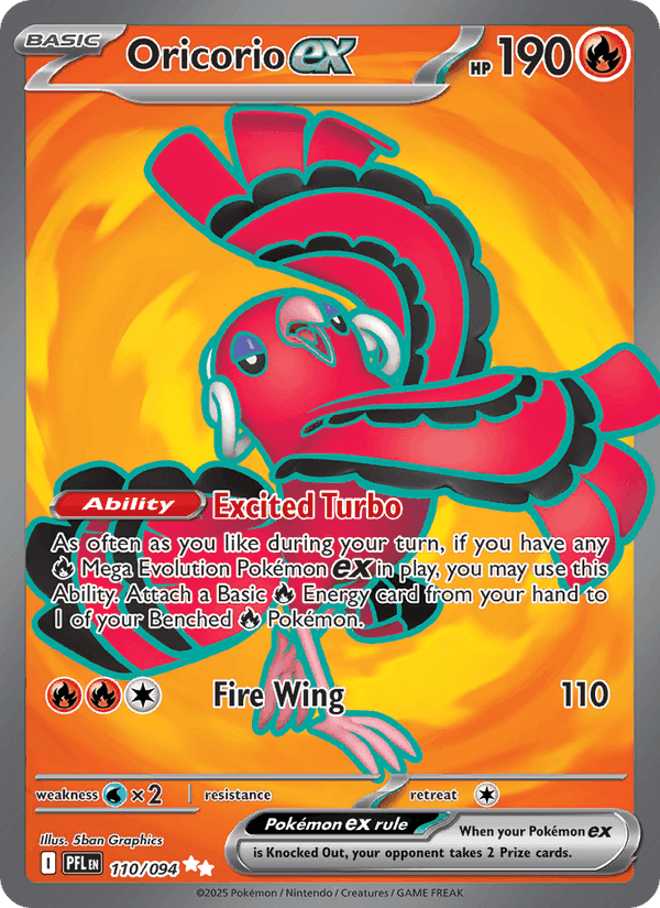 Oricorio ex, card 110 from Phantasmal Flames