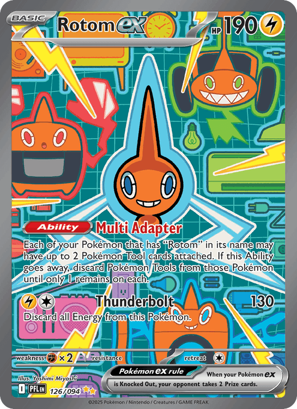 Rotom ex, card 126 from Phantasmal Flames