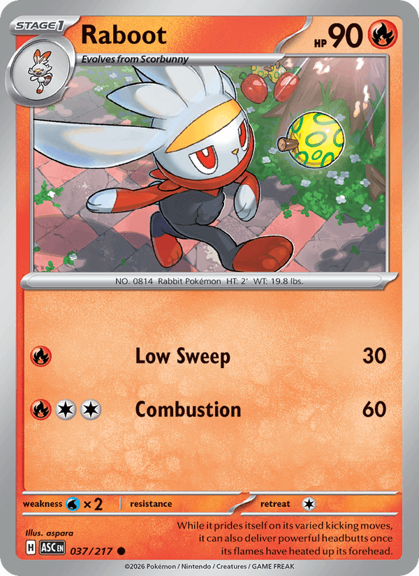 Raboot, carte 037 de Ascended Heroes