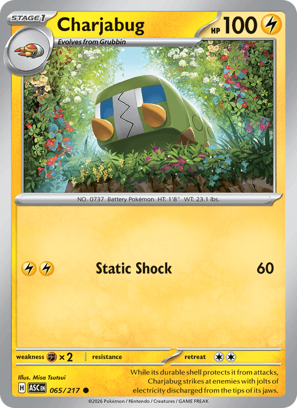 Charjabug, card 065 from Ascended Heroes