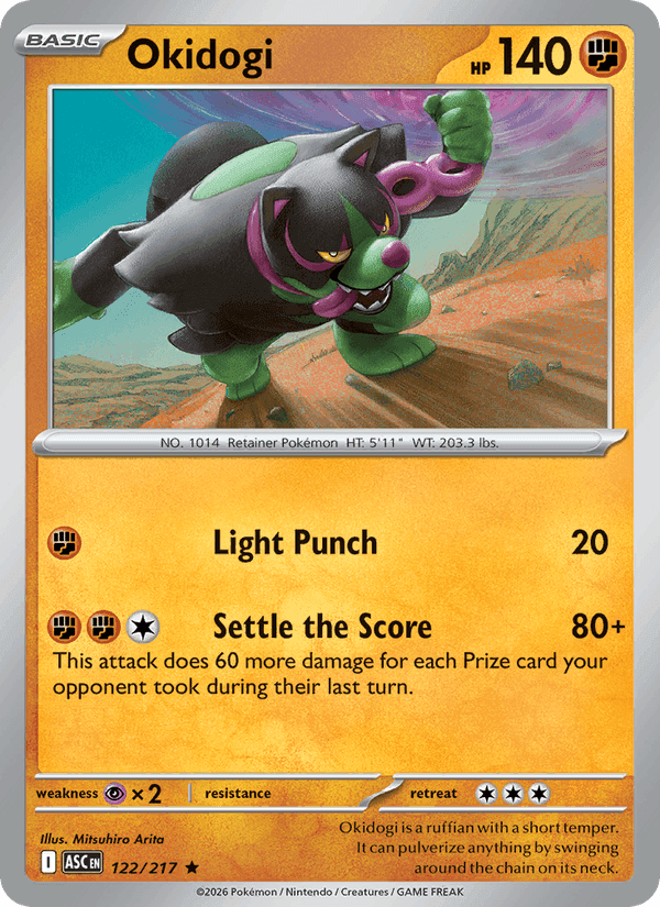 Okidogi, card 122 from Ascended Heroes