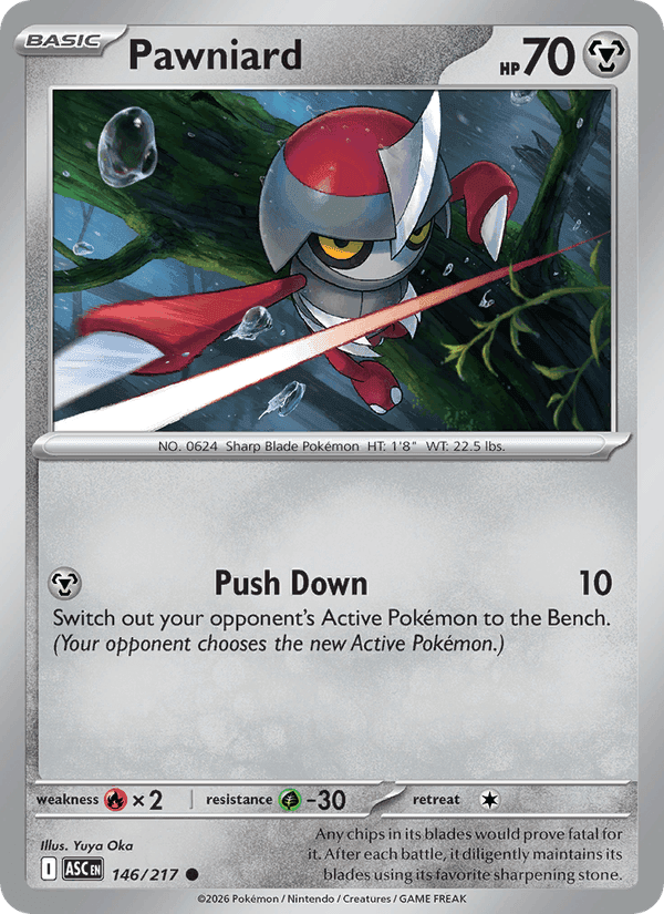 Pawniard, card 146 from Ascended Heroes