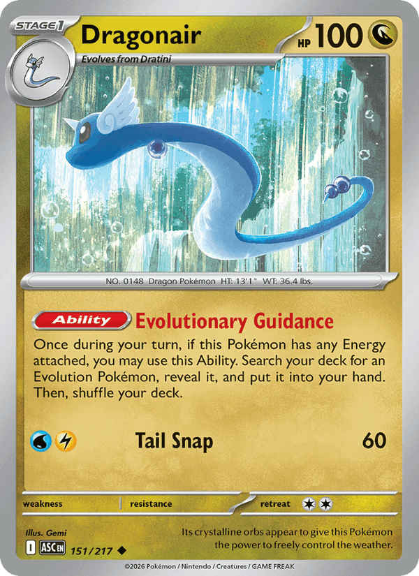 Dragonair, carte 151 de Ascended Heroes
