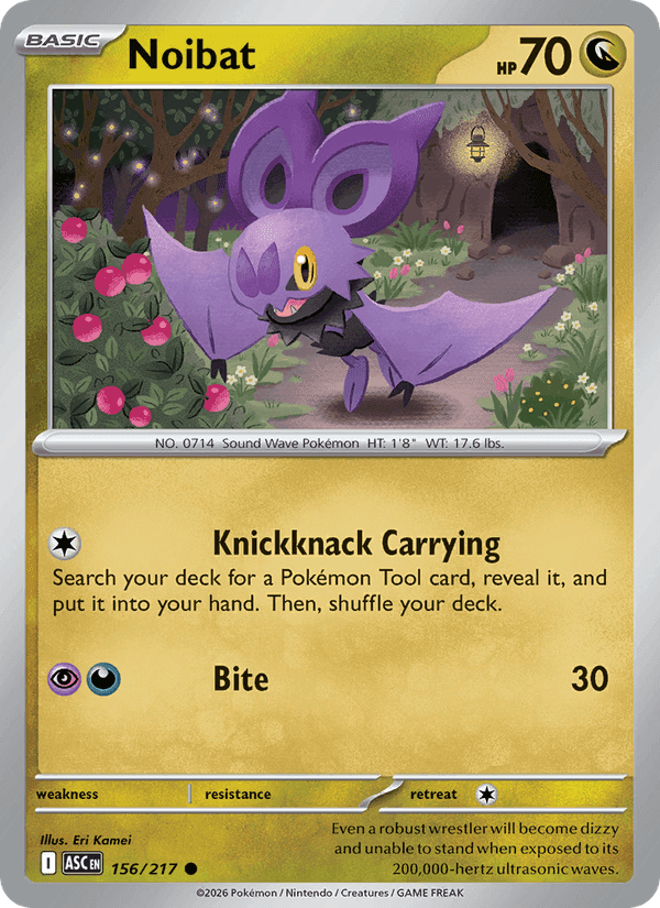 Noibat, carta 156 di Ascended Heroes