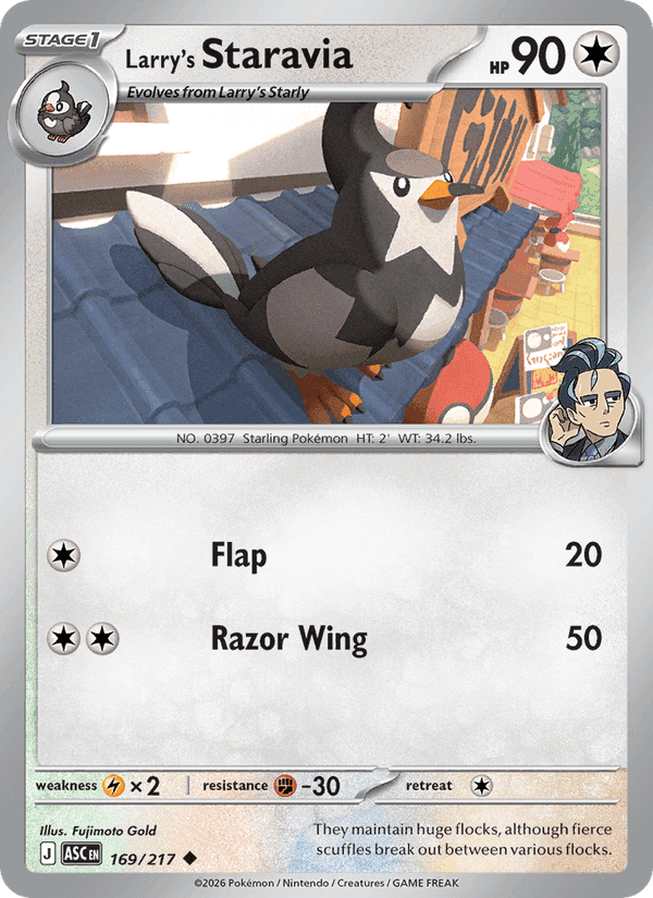 Larry's Staravia, carta 169 di Ascended Heroes