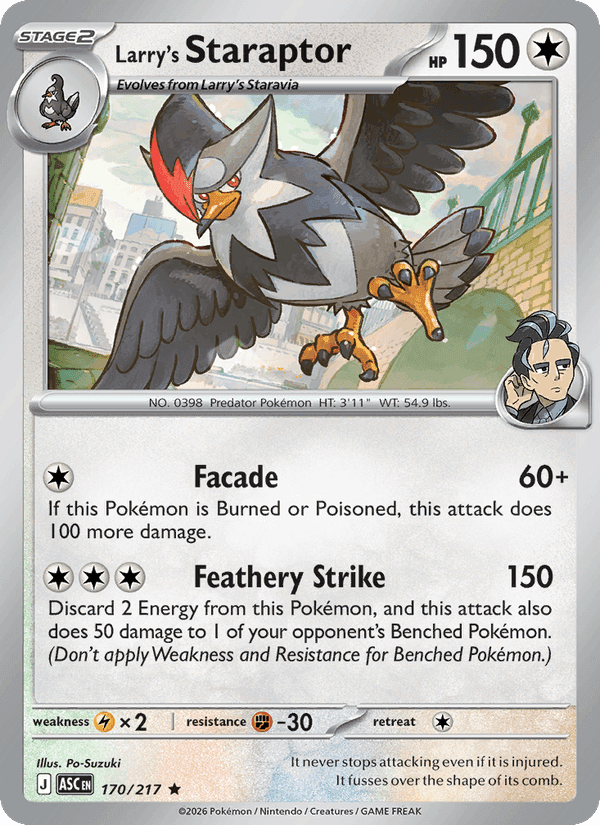 Larry's Staraptor, carta 170 di Ascended Heroes