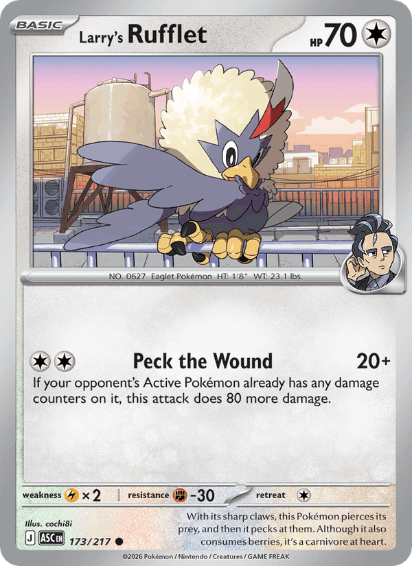 Larry's Rufflet, carta 173 di Ascended Heroes