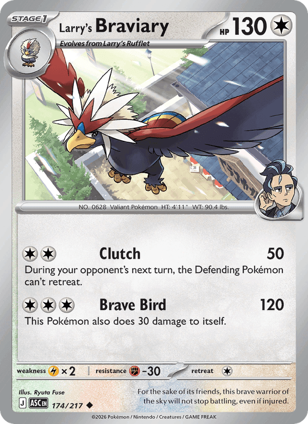 Larry's Braviary, card 174 from Ascended Heroes