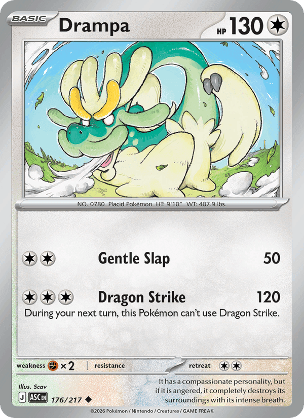 Drampa, card 176 from Ascended Heroes