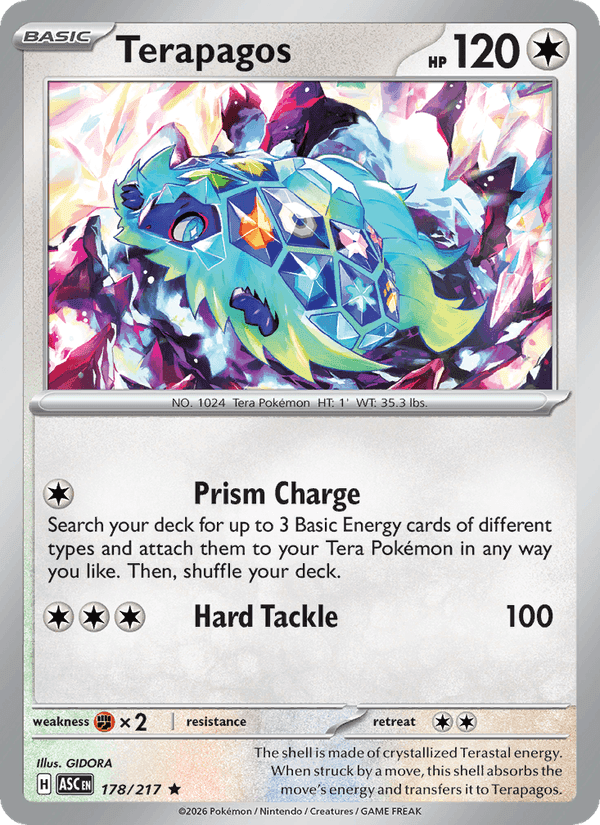 Terapagos, card 178 from Ascended Heroes
