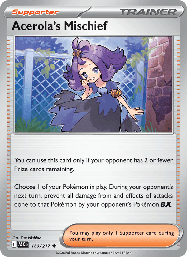 Acerola's Mischief, card 180 from Ascended Heroes