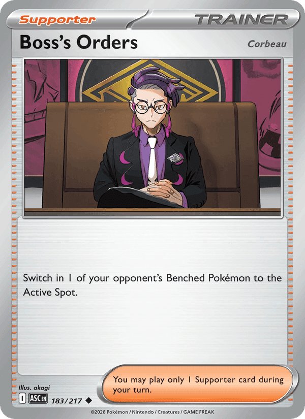 Boss's Orders, card 183 from Ascended Heroes