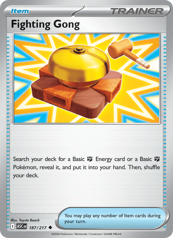 Fighting Gong, card 187 from Ascended Heroes
