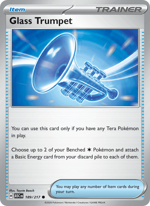 Glass Trumpet, card 189 from Ascended Heroes