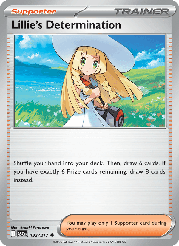 Lillie's Determination, card 192 from Ascended Heroes