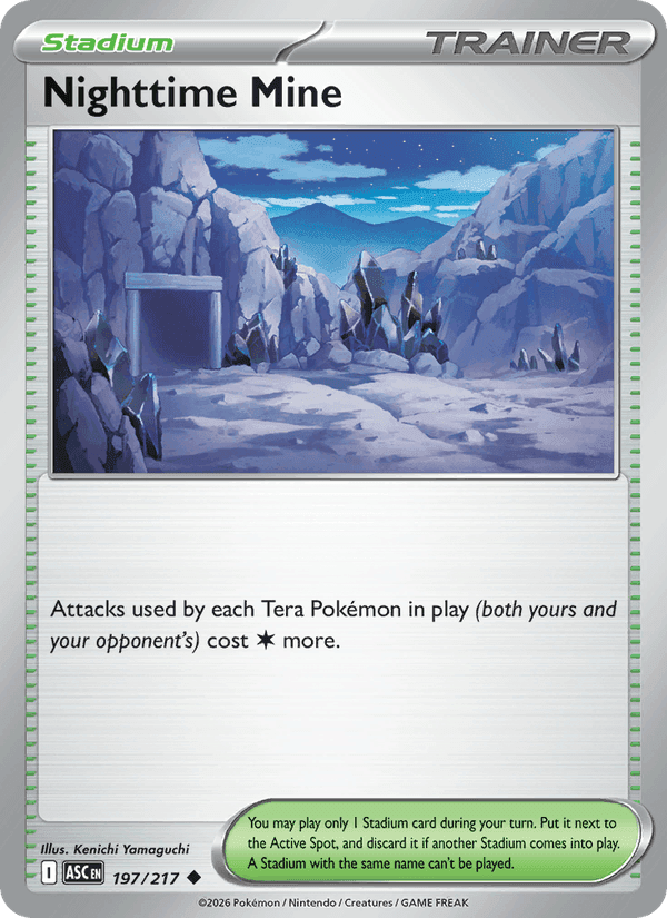 Nighttime Mine, card 197 from Ascended Heroes