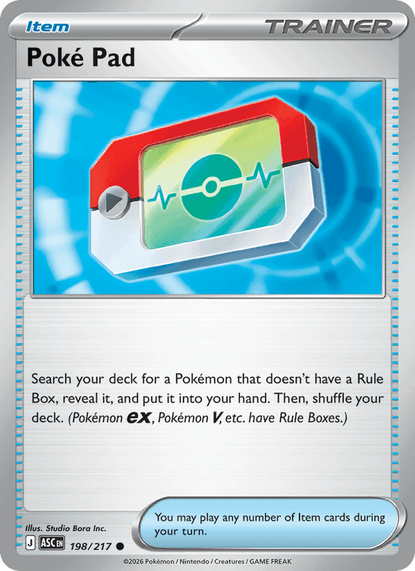 Poké Pad, card 198 from Ascended Heroes