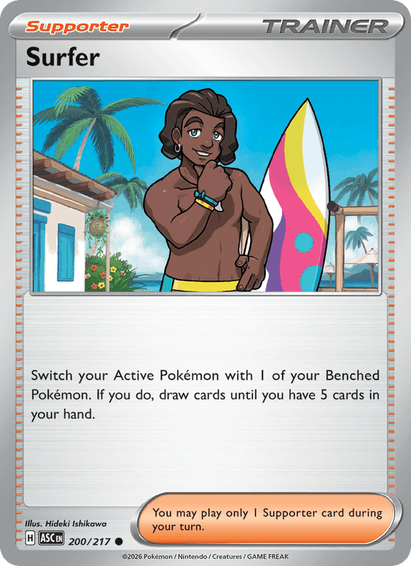 Surfer, card 200 from Ascended Heroes