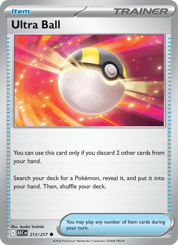 Ultra Ball, card 213 from Ascended Heroes