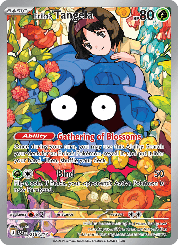 Erika's Tangela, carte 218 de Ascended Heroes