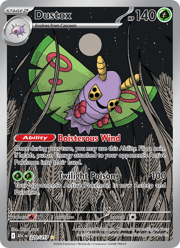 Dustox, card 220 from Ascended Heroes