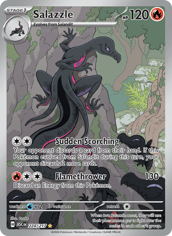 Ascended Heroes の 224 番、Salazzle