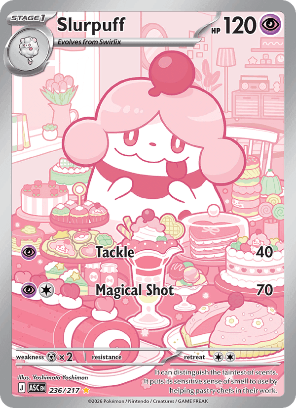 Slurpuff, card 236 from Ascended Heroes